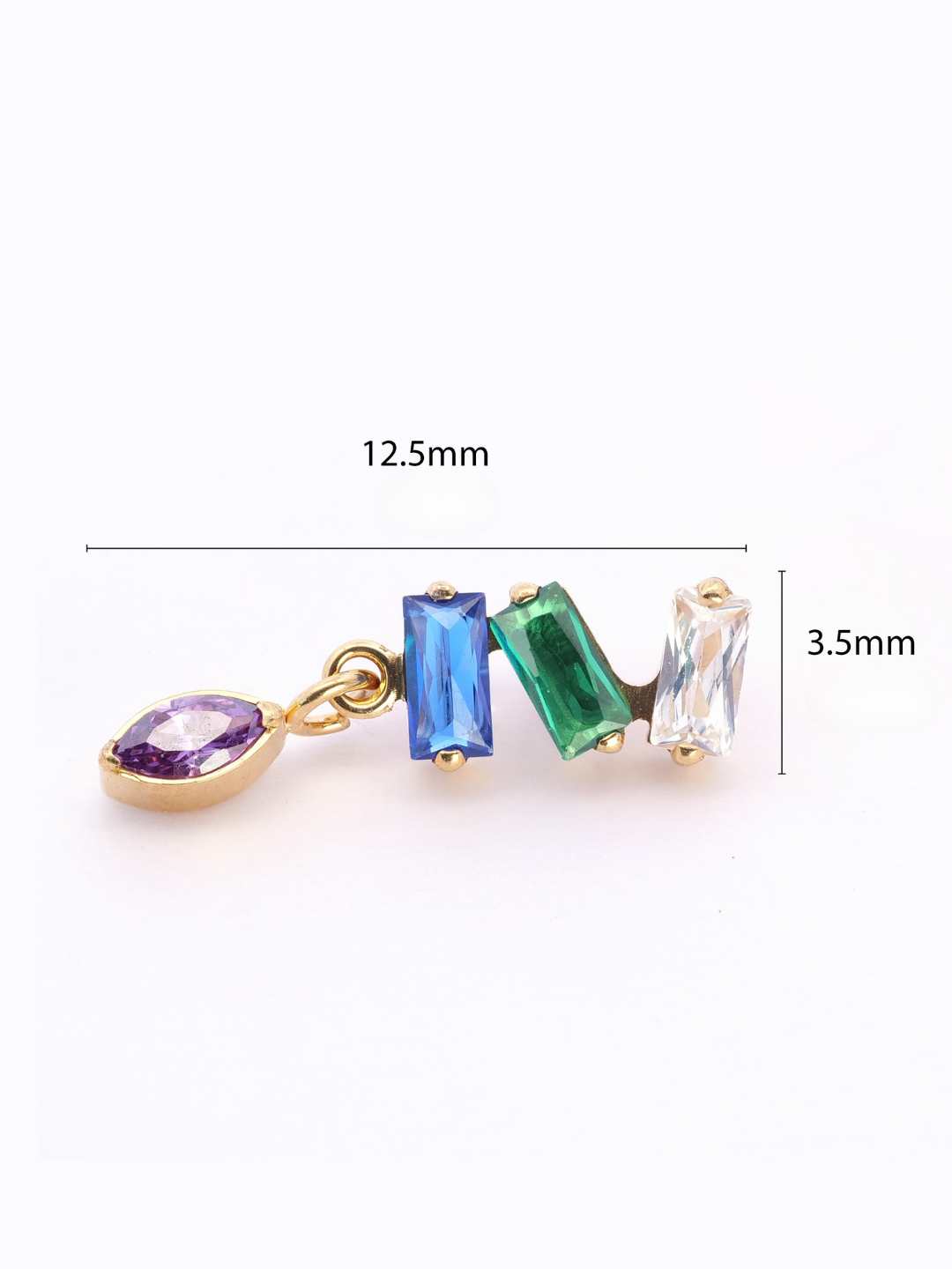 Piercing Gemfall titanio