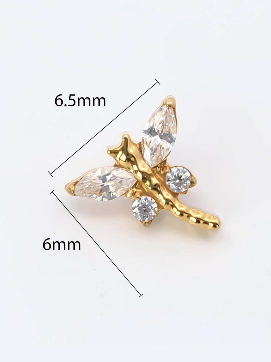 Piercing Dragonfly titanio