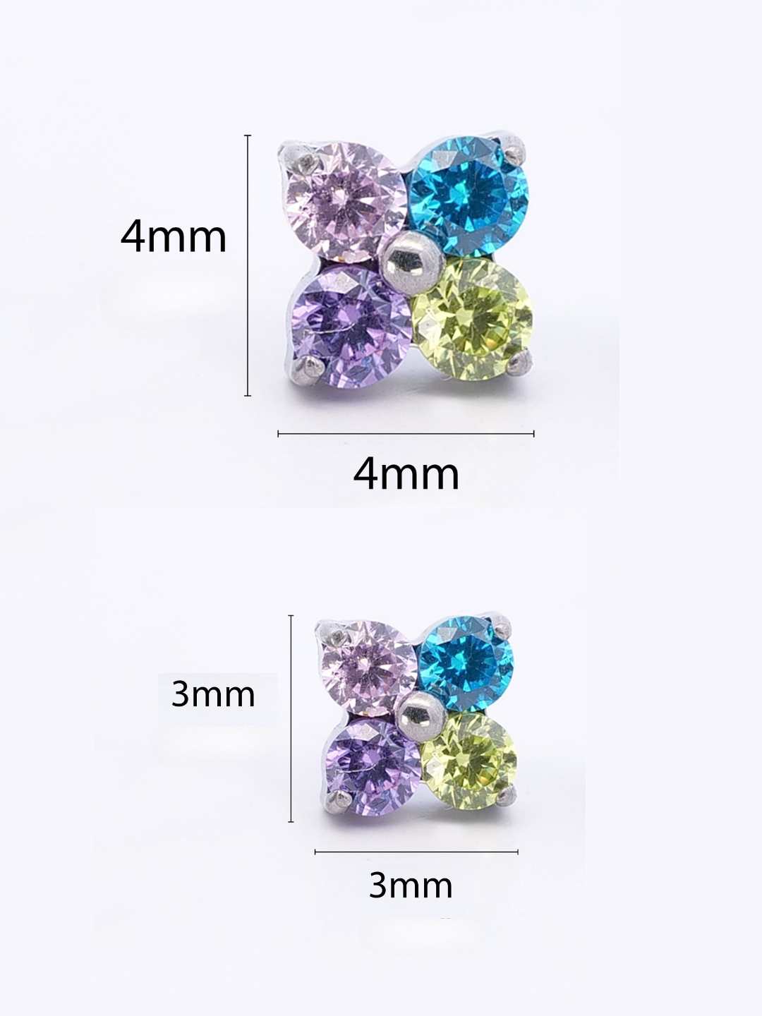 Piercing Dafne Colorful titanio