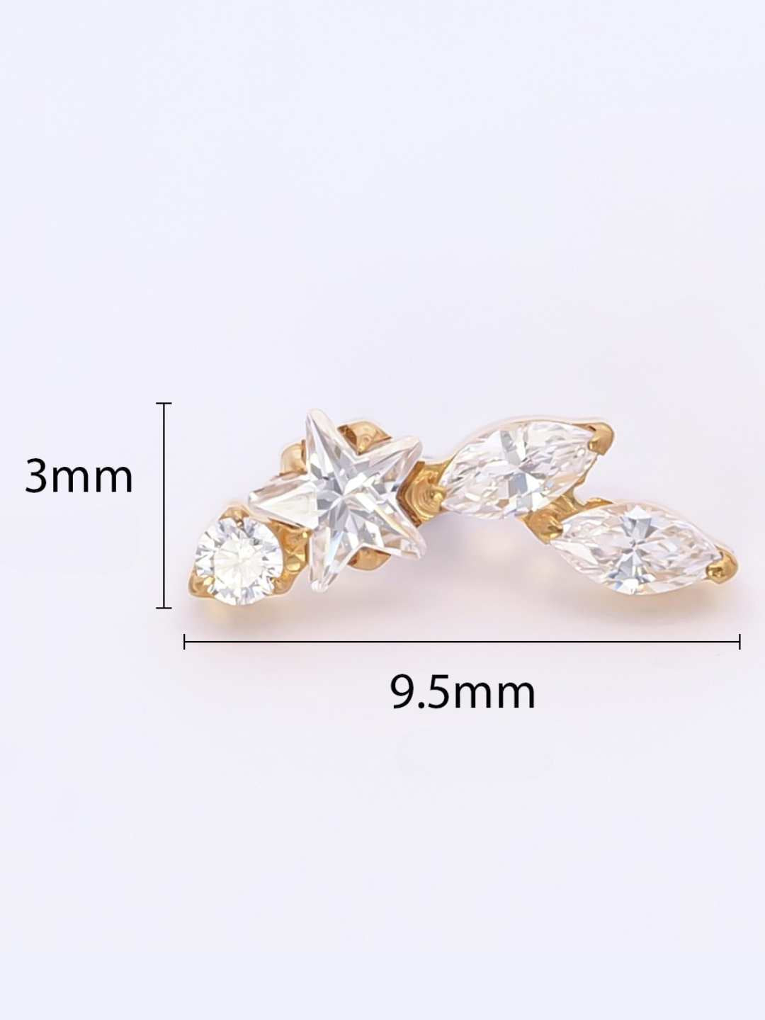 Piercing Pegaso titanio