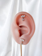 Piercing Clover pendente titanio