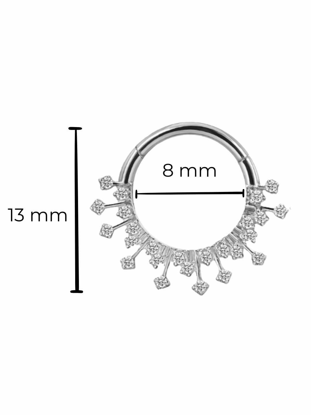 Piercing Victoria titanio