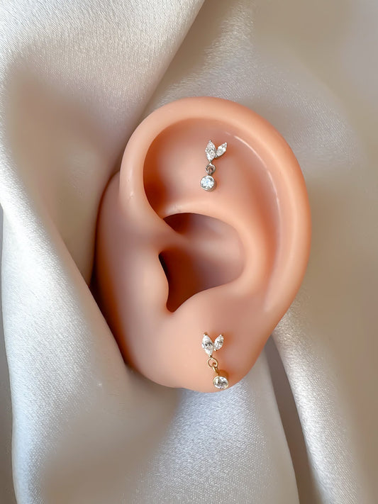 Piercing Gemini pendente titanio