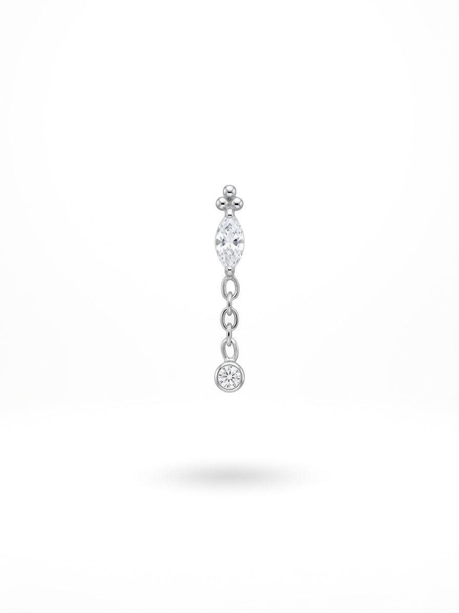 Piercing Rice pendente titanio