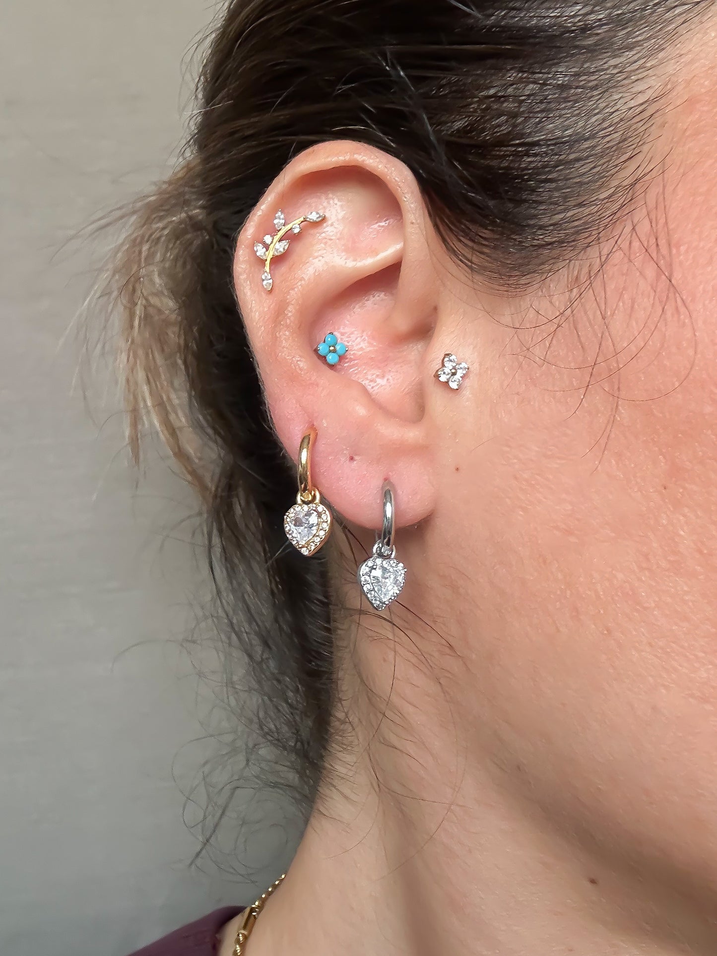 Mono Hoop Shine Heart