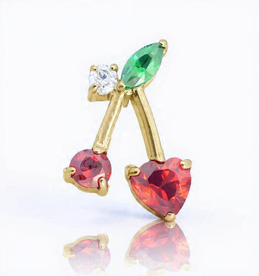 Piercing Cherry titanio