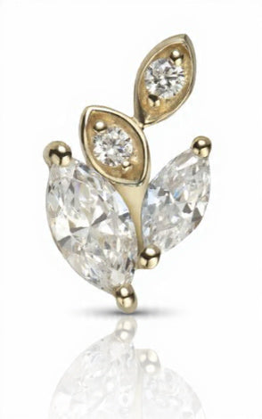 Piercing Leaf titanio