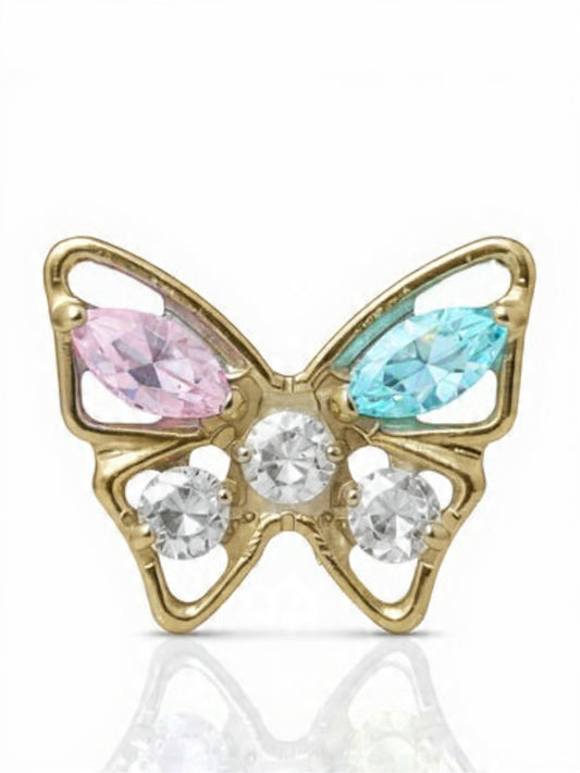 Piercing Mariposa titanio