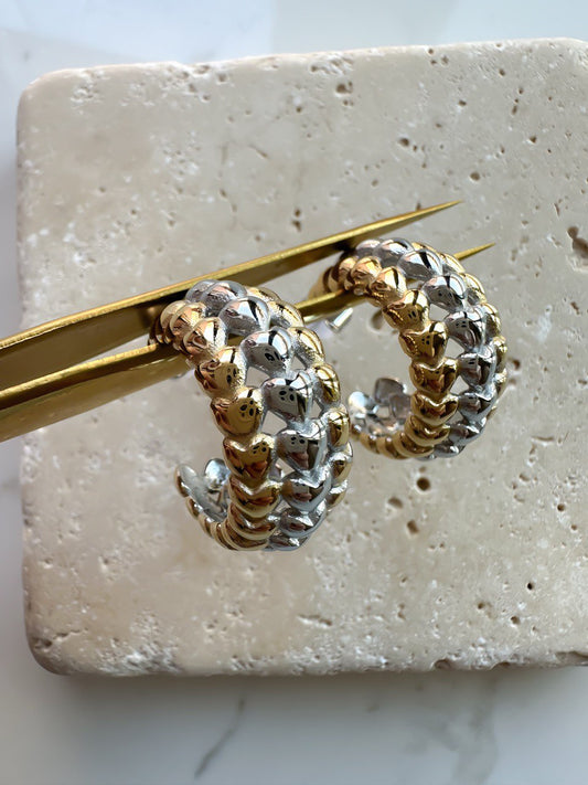 Orecchini cerchi heart