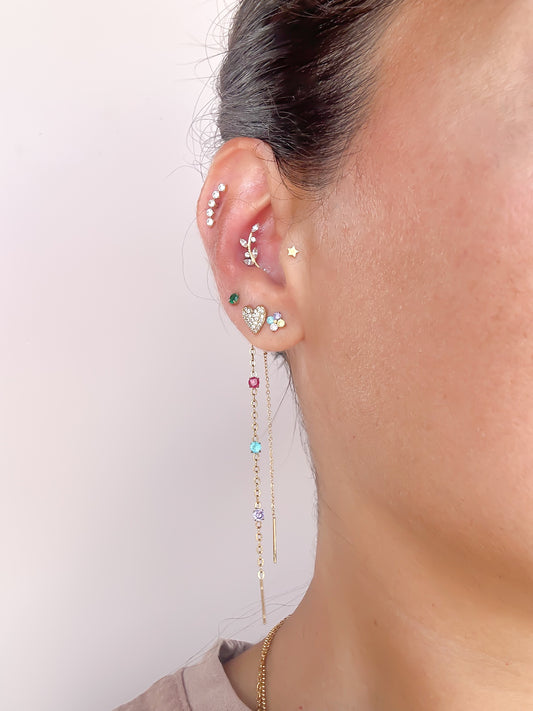 Mono Pendle Heart Pavé