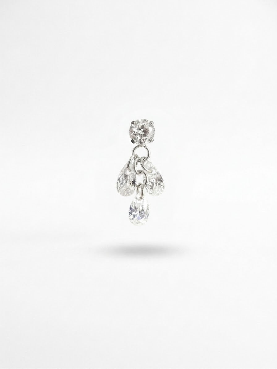 Piercing Dewdrops pendente titanio