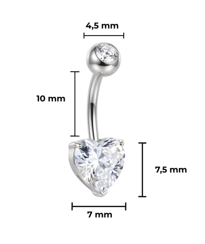 Piercing Navel Love titanio