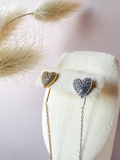 Mono Pendle Heart Pavé