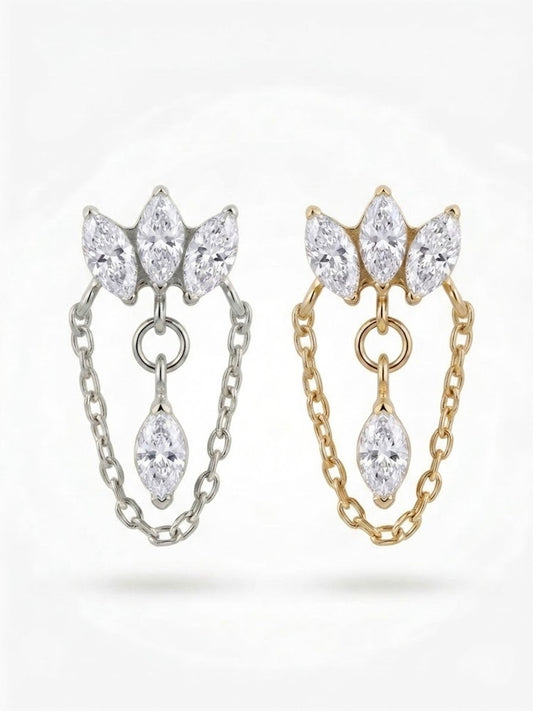 Piercing Clover Sway titanio