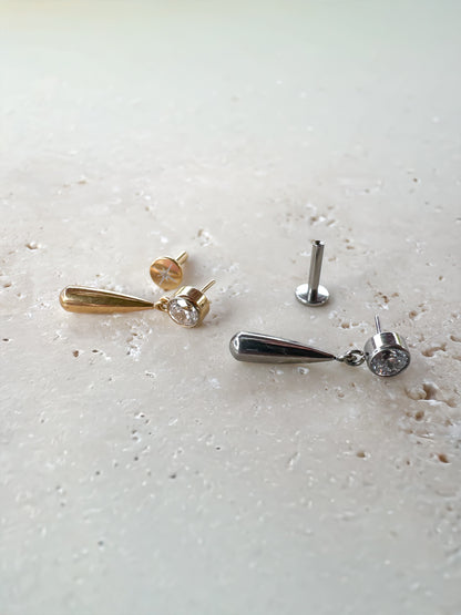 Piercing Shine Drop titanio