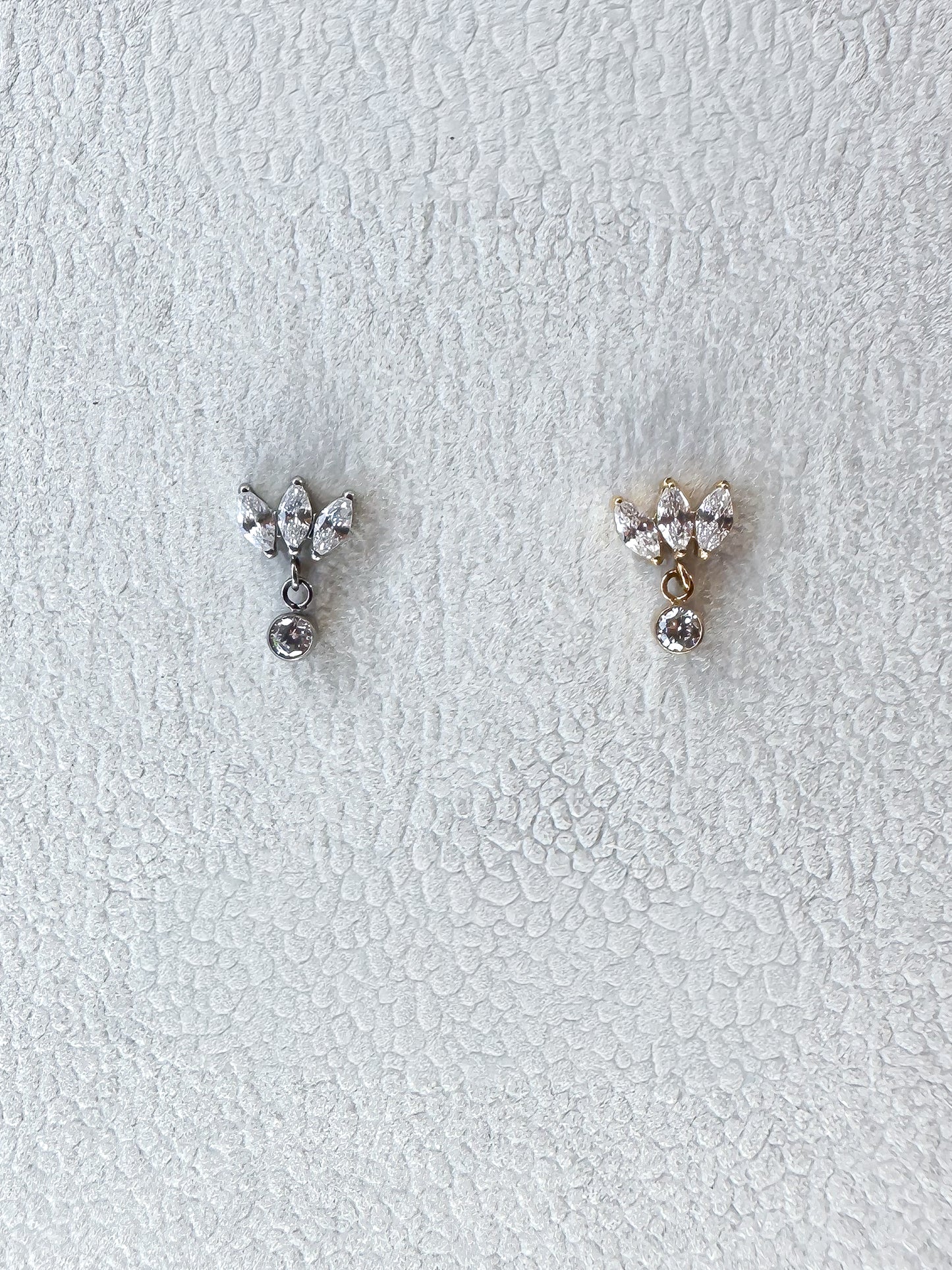 Piercing Clover pendente titanio