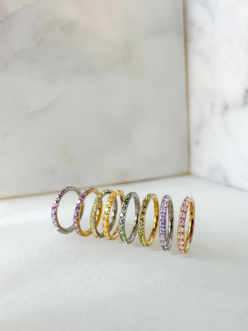 Piercing Hoop Shine Colorful titanio