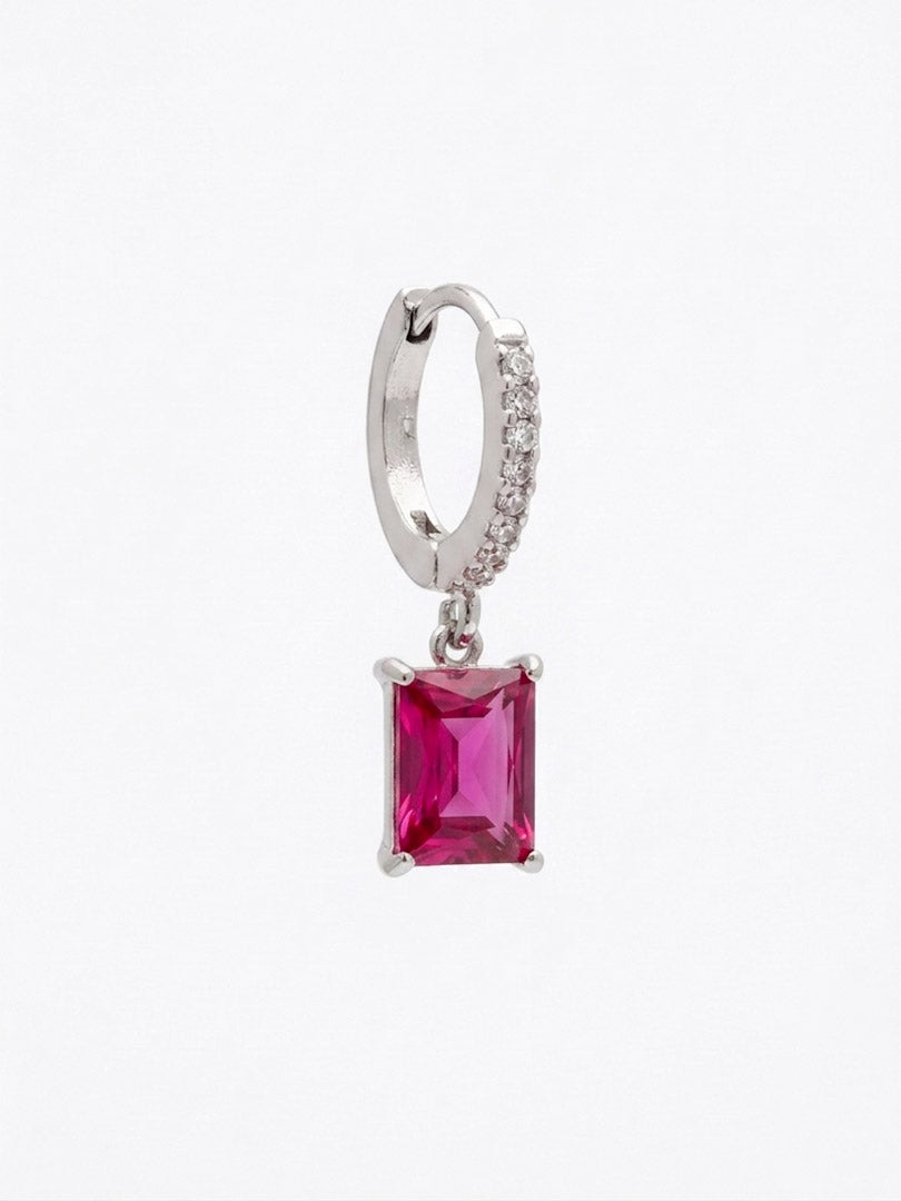 Mono Hoop Baguette Pendente
