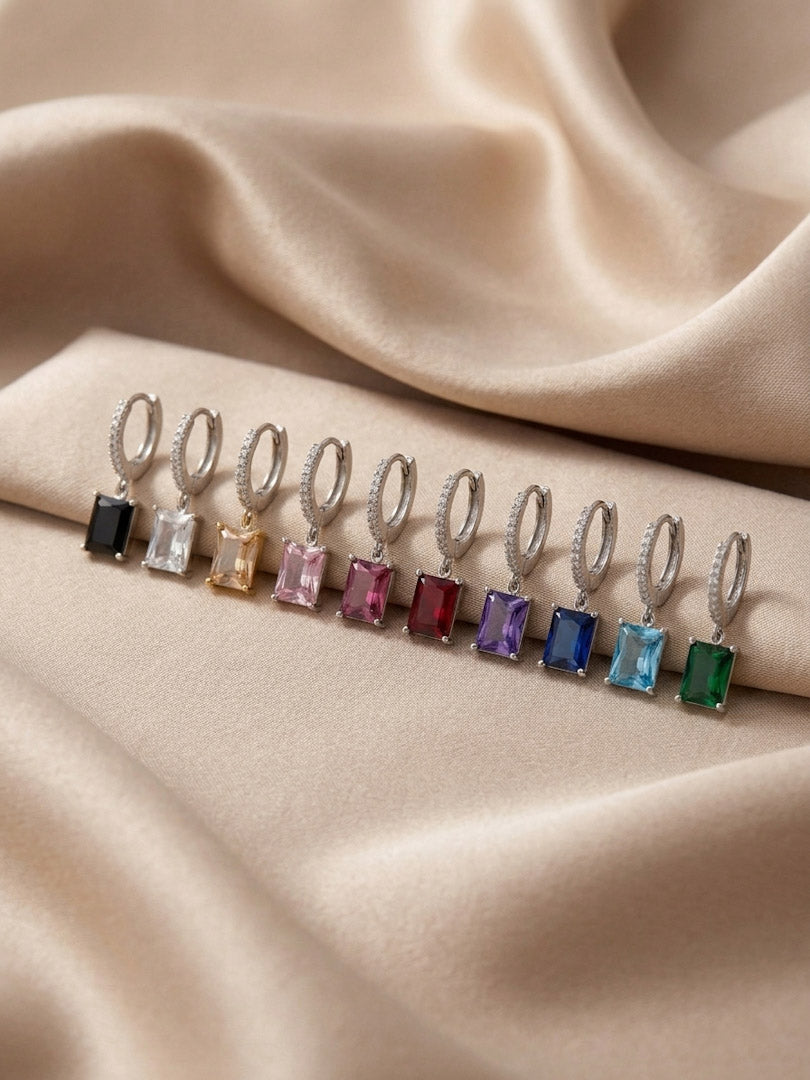 Mono Hoop Baguette Pendente