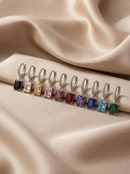 Mono Hoop Baguette Pendente