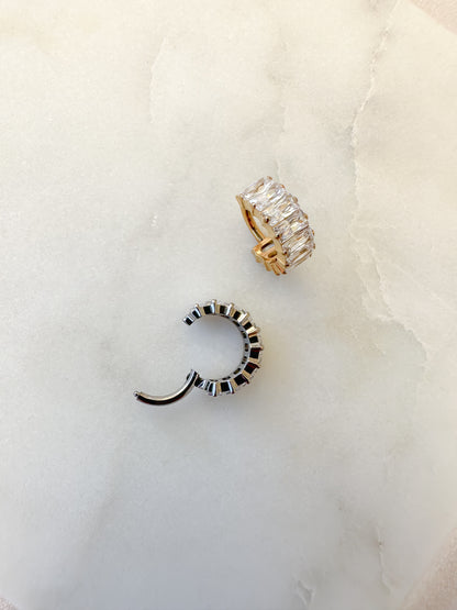 Piercing Hoop Baguette titanio