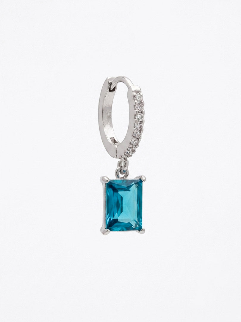 Mono Hoop Baguette Pendente
