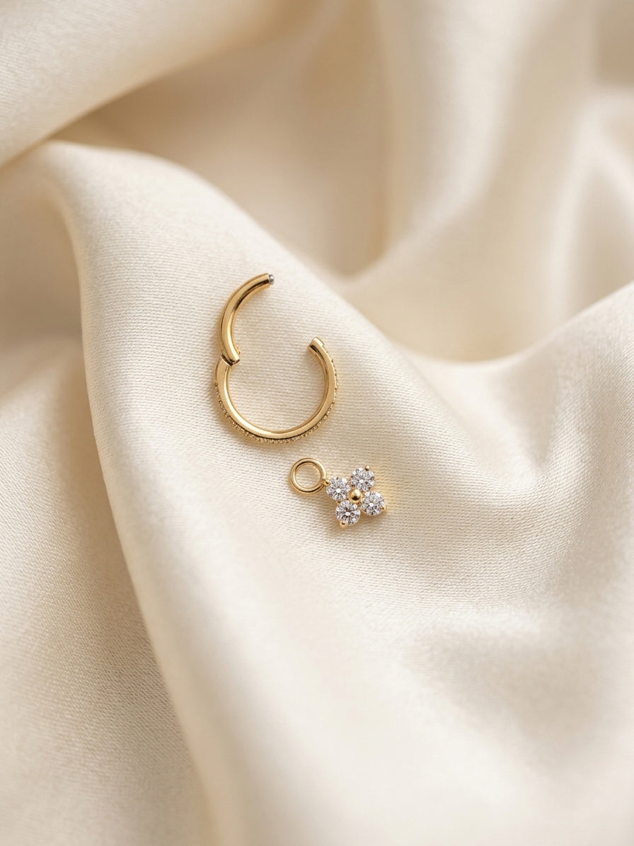 Piercing Hoop Shine Dafne titanio