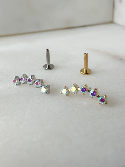 Piercing Charlotte Colorful titanio