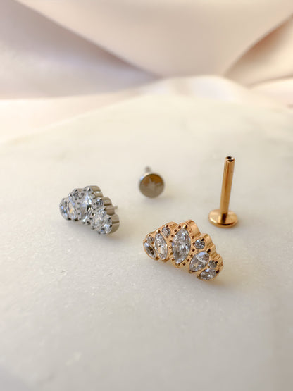 Piercing Queen titanio