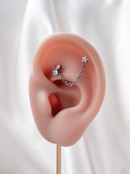 Piercing Starry Shine titanio