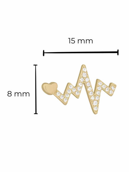 Piercing Heartbeat titanio