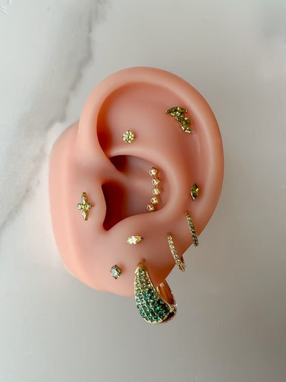 Piercing Shine Colorful titanio