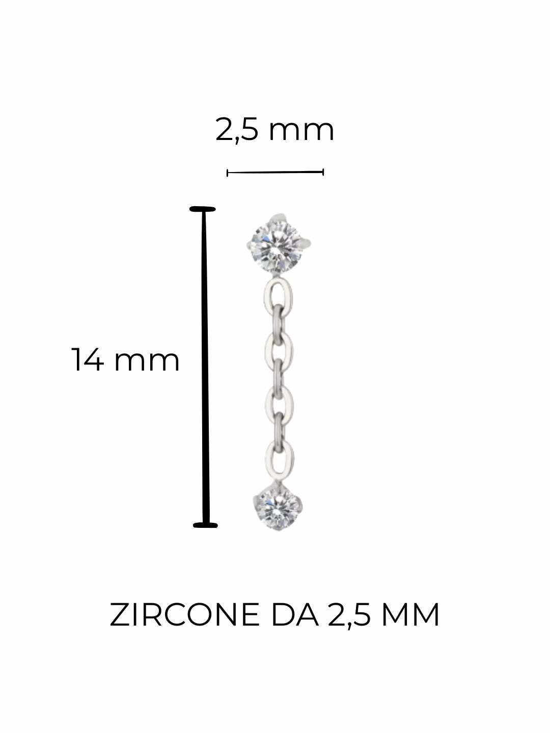 Piercing Rayline titanio