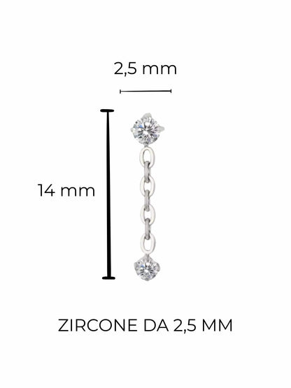 Piercing Rayline titanio