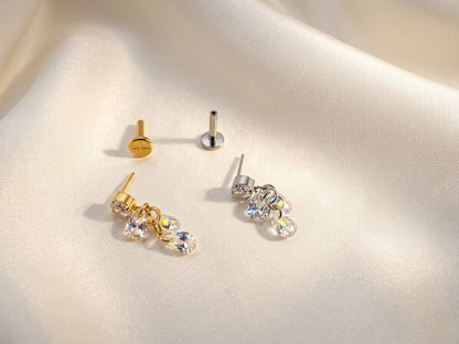 Piercing Dewdrops pendente titanio