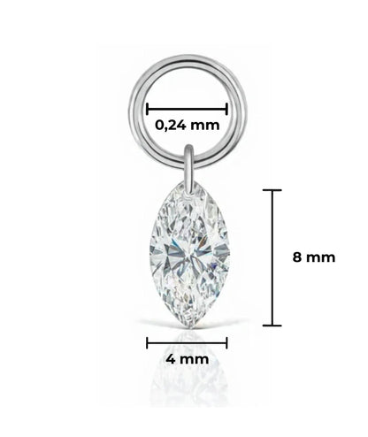 Charm Crystal titanio