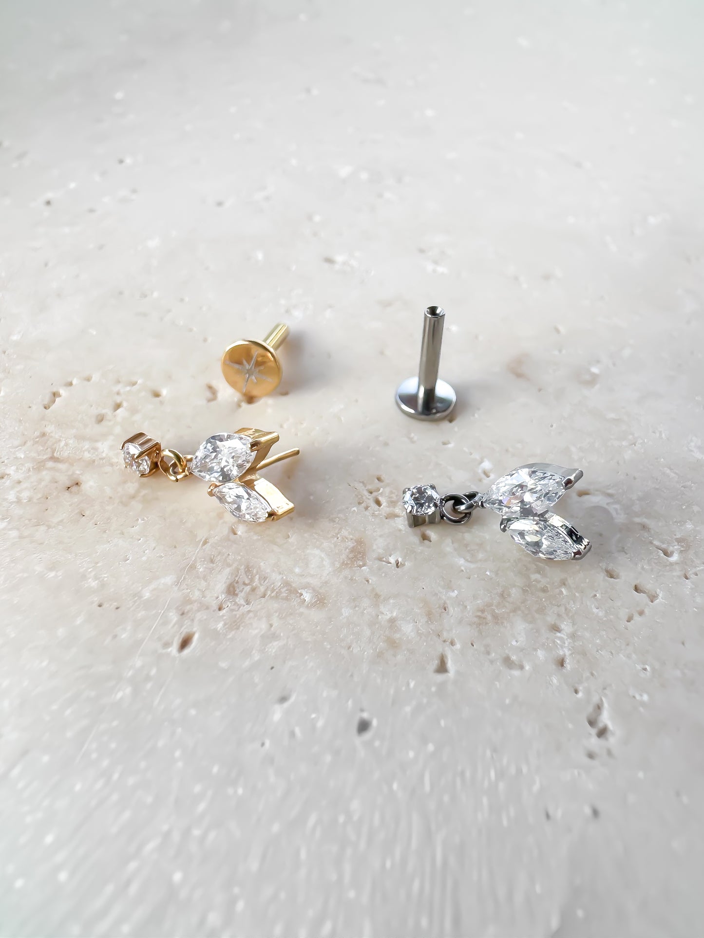 Piercing Gemini pendente titanio