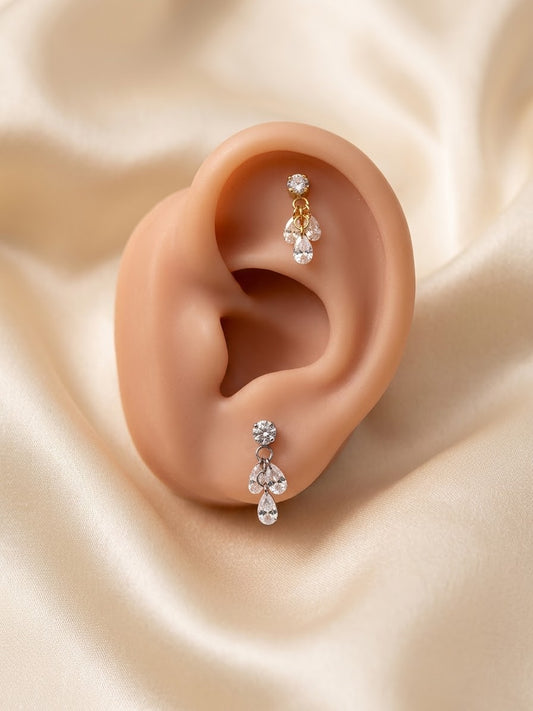 Piercing Dewdrops pendente titanio