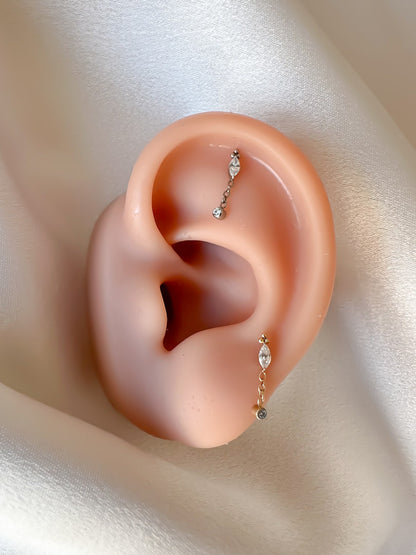 Piercing Rice pendente titanio