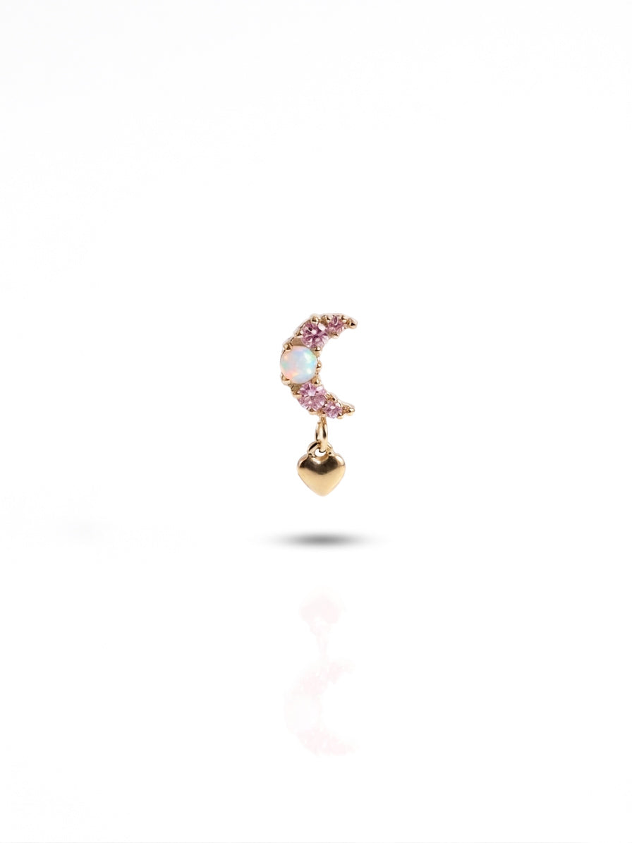 Piercing Lovely Moon pendente titanio