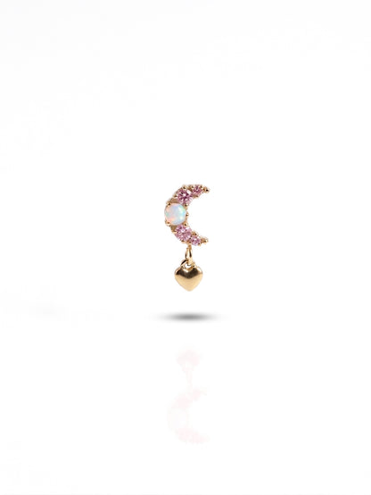 Piercing Lovely Moon pendente titanio