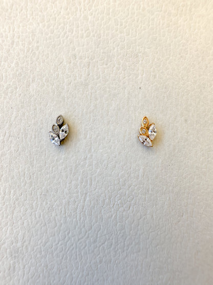 Piercing Leaf titanio