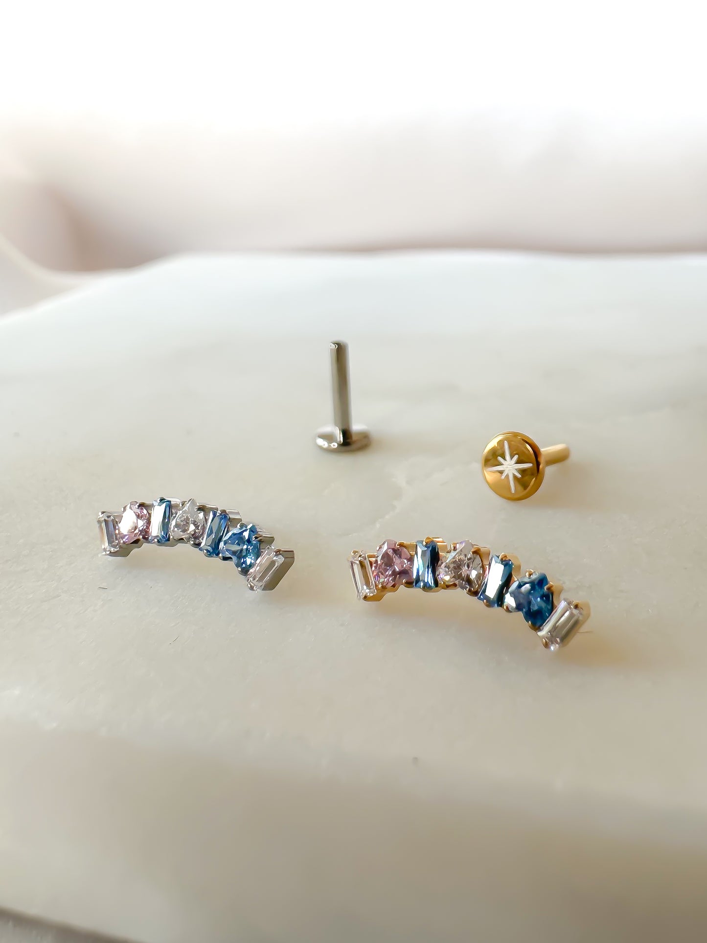 Piercing Rainbow titanio