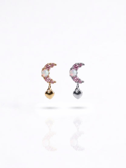 Piercing Lovely Moon pendente titanio