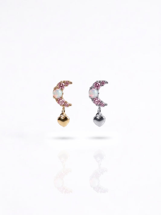 Piercing Lovely Moon pendente titanio