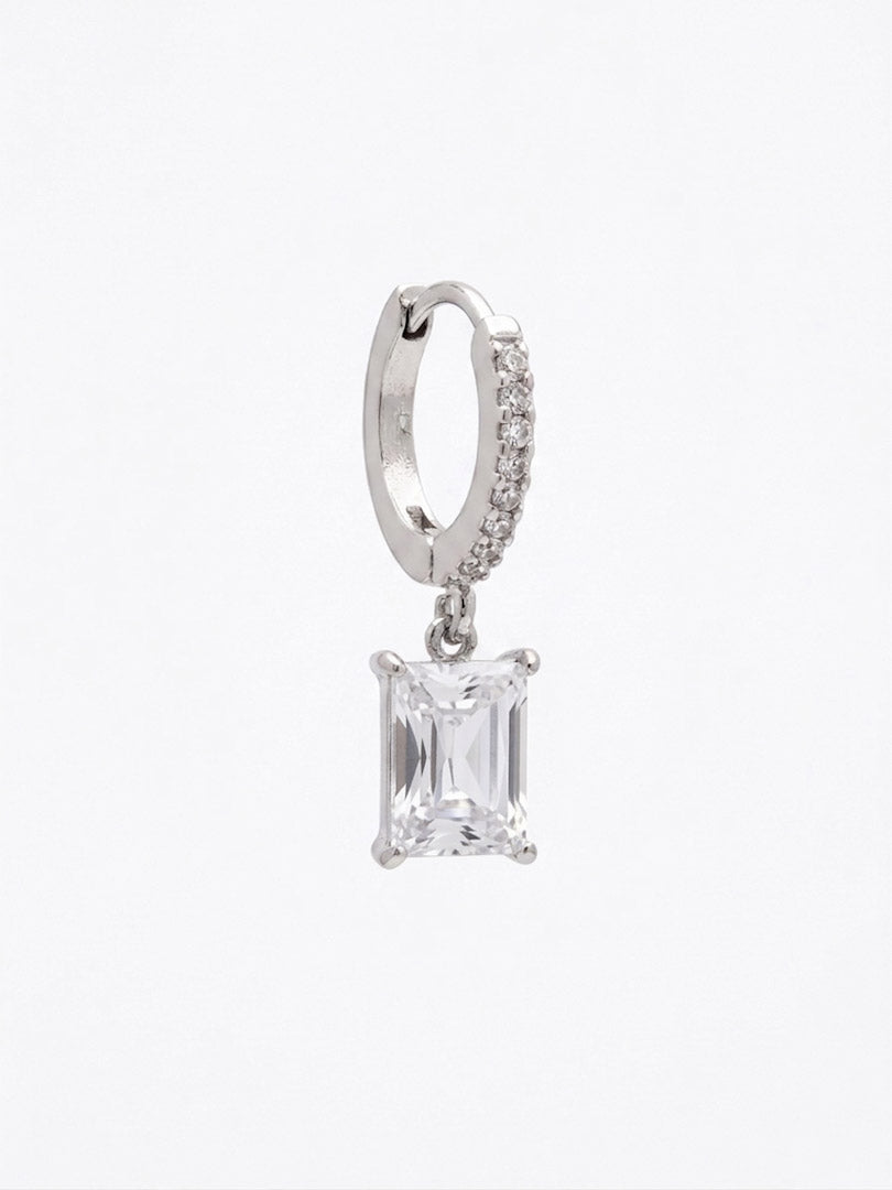 Mono Hoop Baguette Pendente