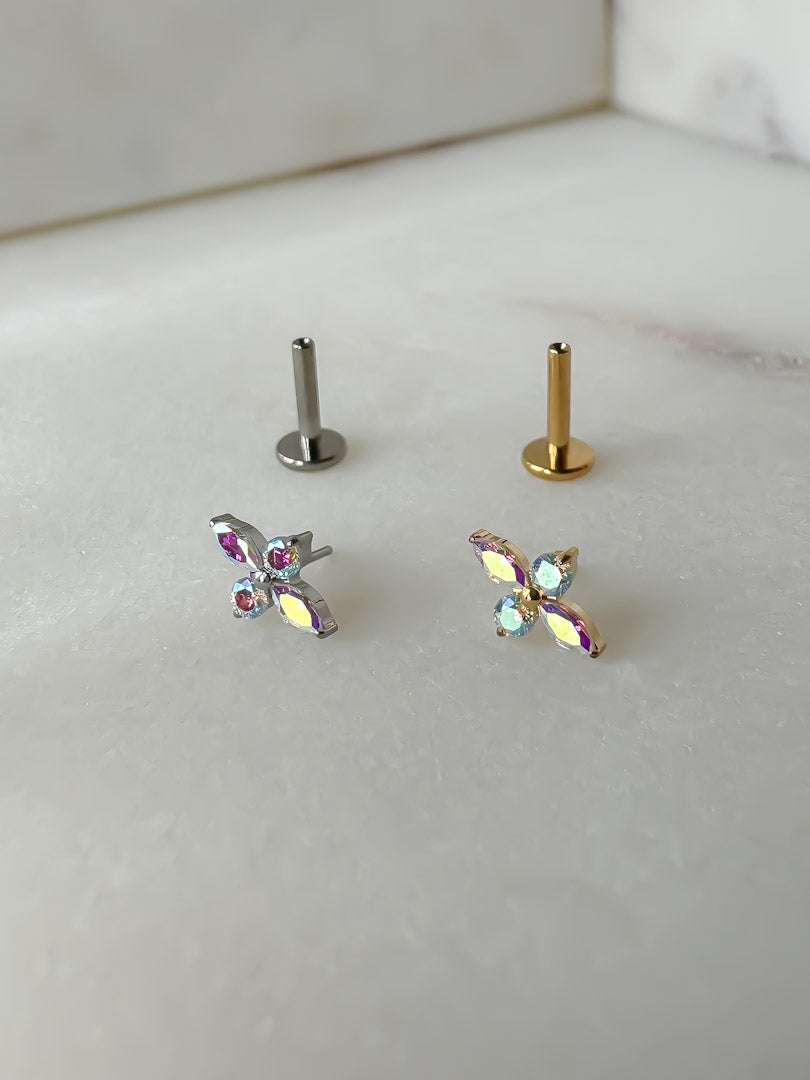 Piercing Axis Colorful titanio