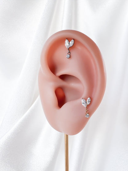 Piercing Gemini pendente titanio