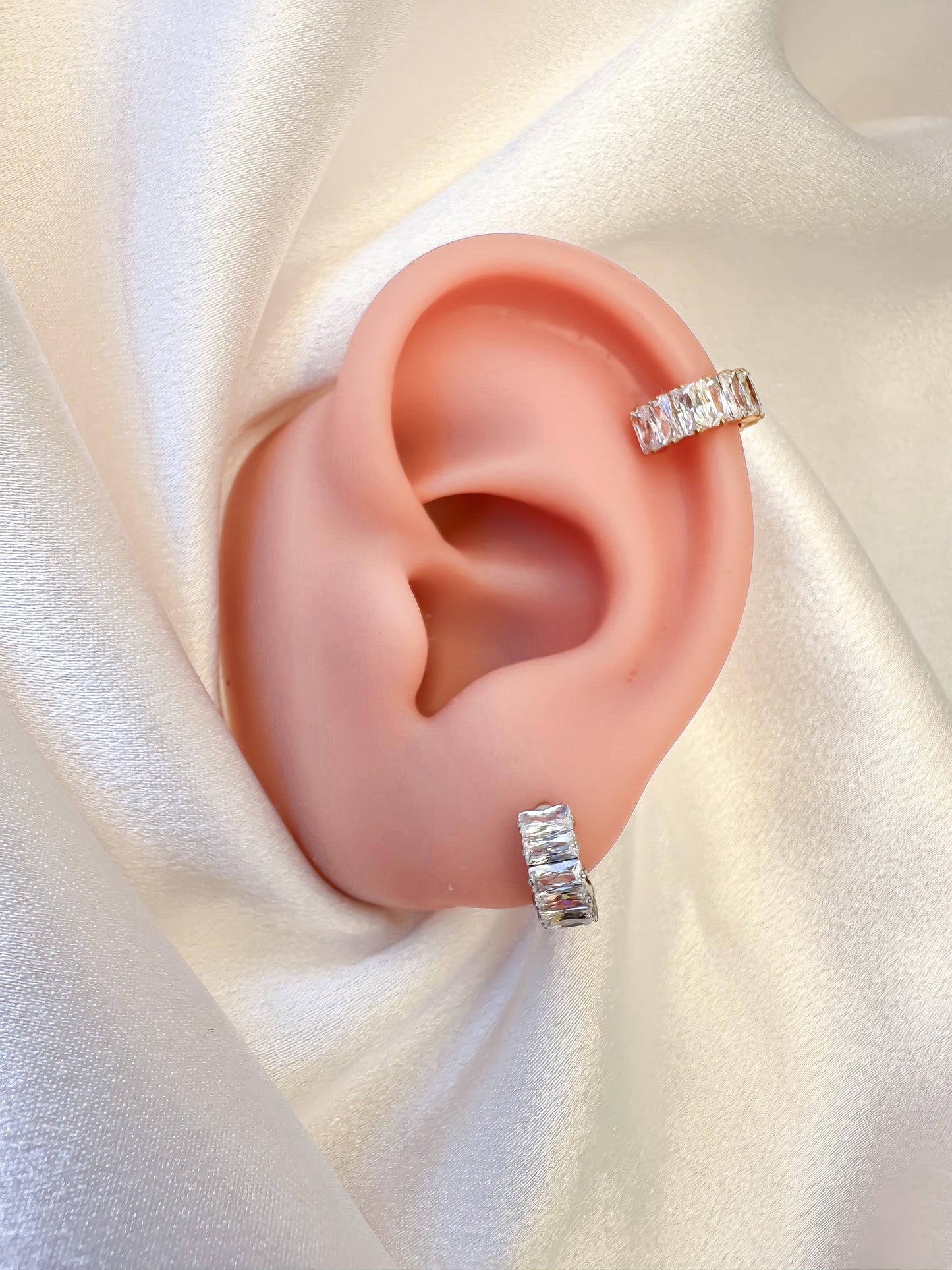 Piercing Hoop Baguette titanio