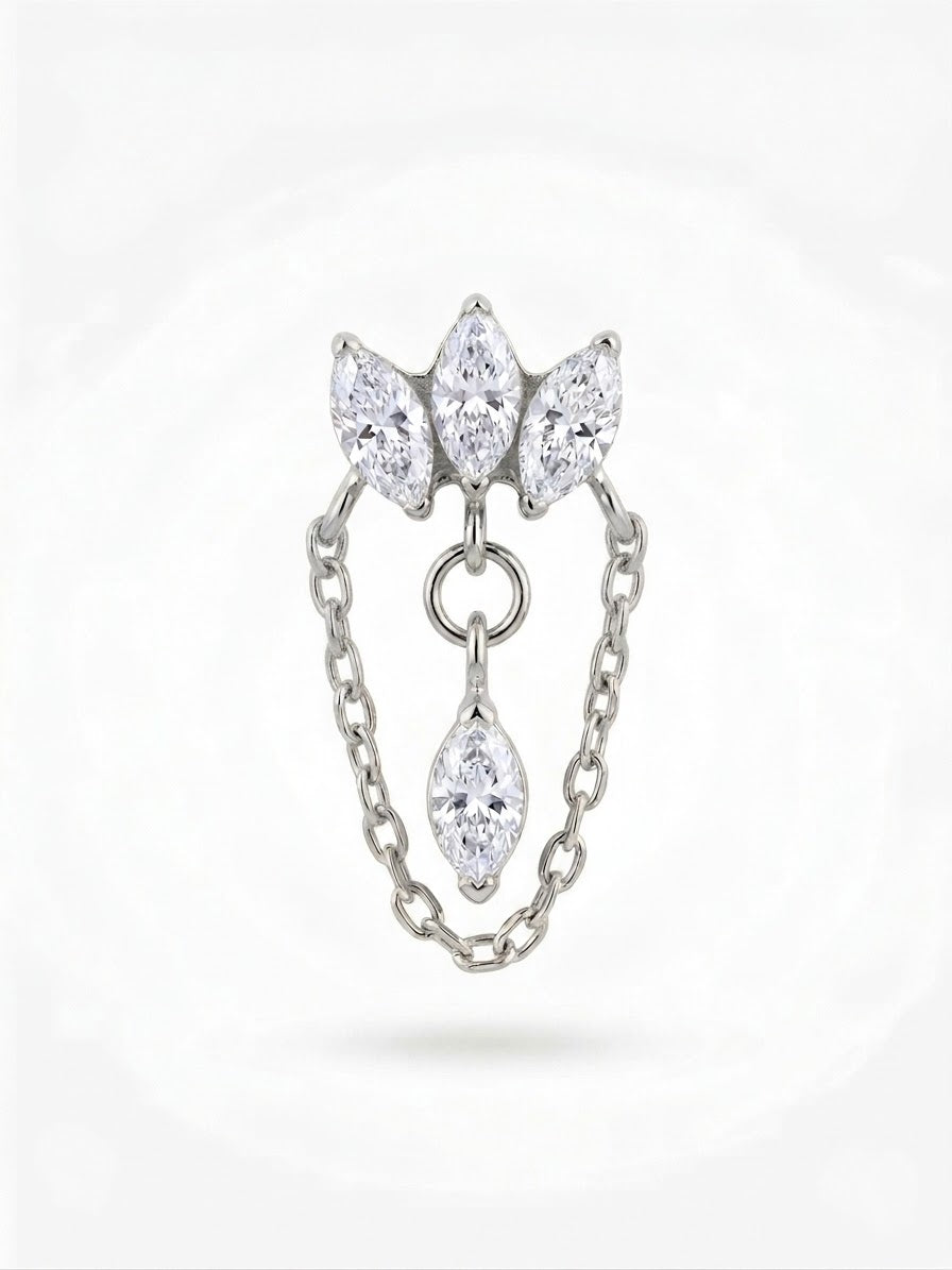 Piercing Clover Sway titanio